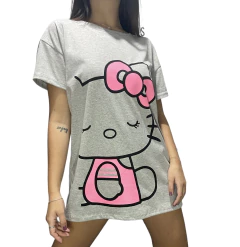 REMERA KITTY GRIS - comprar online