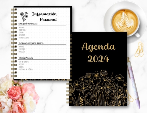 Agenda Diaria Flores - comprar en línea