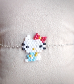 Pulseira Miyuki Hello Kitty - Claudia Vida Semi Jóias