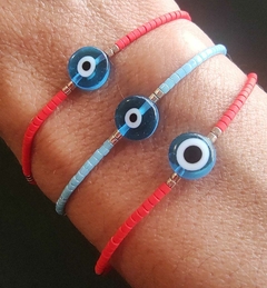 Pulseira Miyuki Fio Olho Grego