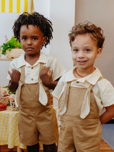 Jardineira Coelhinho Short - comprar online