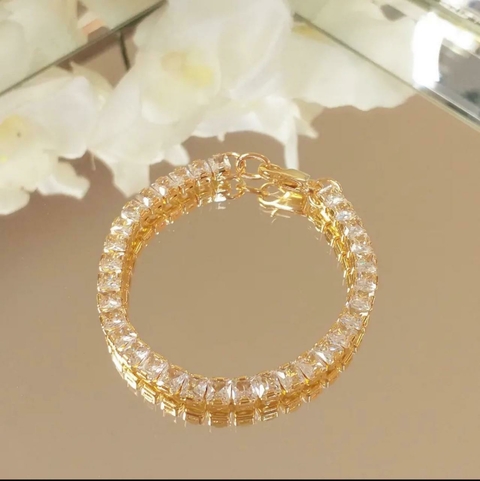 Pulseira carré crystal