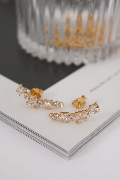 Brinco Ear Cuff Cristal