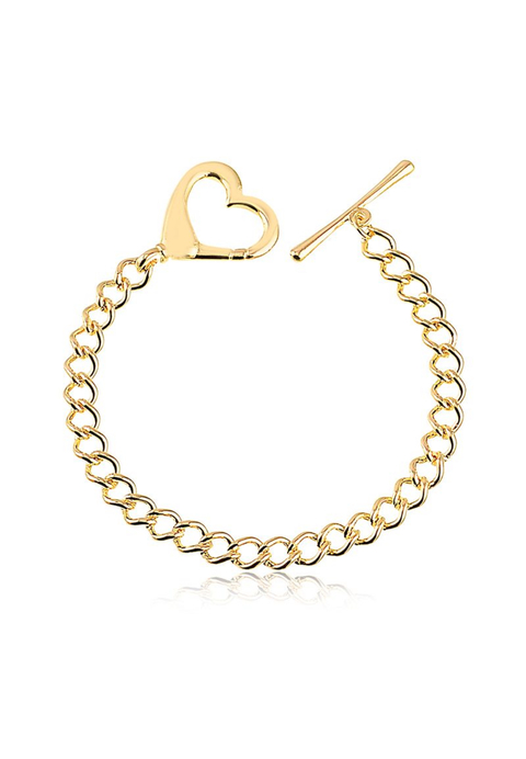 Pulseira Coração Fecho em T