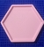 Bandeja hexagonal ROSA PASTEL