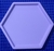 Bandeja hexagonal LILA PASTEL