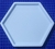 Bandeja hexagonal CELESTE PASTEL