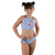 Imagem do Biquíni Amarração Feminino Cropped Infantil Estampado Calcinha Menina Verão