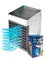 Mini Ar Condicionado Portátil Arctic Air Cooler Umidificador Climatizador Luz Led - comprar online