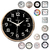 Relógio Parede Decorativo Redondo Luxuoso Sala Cozinha Nativo 23cm - comprar online
