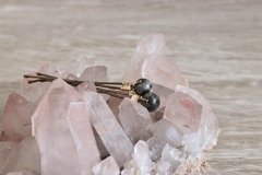 Hairpin Labradorita (Cristal em esfera de 8mm)