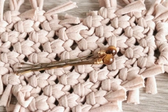 Hairpin Olho de Tigre (Cristal em esfera de 8mm) - comprar online