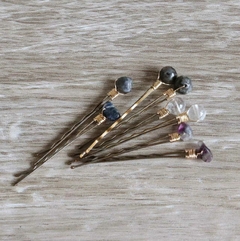 Hairpin Quartzo Claro (Cristal em espera de 8mm) - Abuelitas Cristais