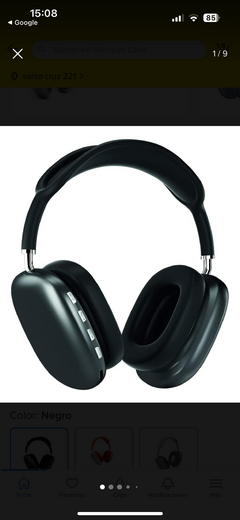 Auriculares inalámbricos color negro