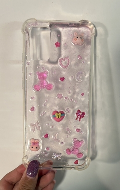 Funda glitter con charms Samsung A02s - comprar online
