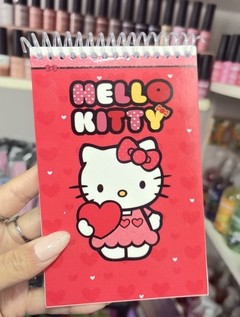 Libreta anotador kitty hojas blancas lisas