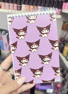 Libreta anotador kuromi hojas blancas lisas - comprar online
