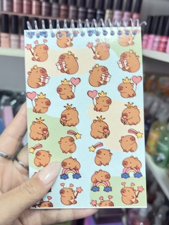 Libreta anotador capibara hojas blancas lisas - Insumos mah