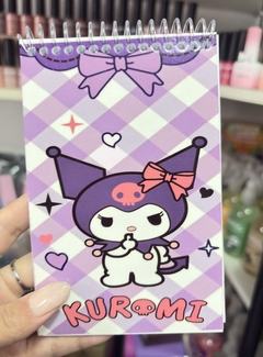 Libreta anotador kuromi hojas blancas lisas en internet