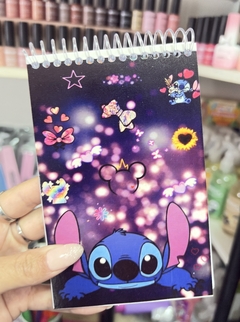 Libreta anotador stitch hojas blancas lisas