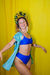 hotpant flá azul royal - comprar online