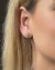 Brinco Coração com Zircônias - Banhado a ouro 18k