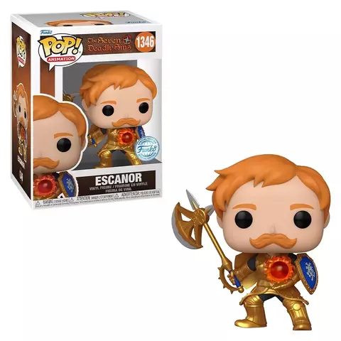 FUNKO POP ANIMATION SEVEN DEADLY SINS: NANATSU NO TAIZAI EXCLUSIVE - ESCANOR (METALLIC) 1346 NOVO ORIGINAL
