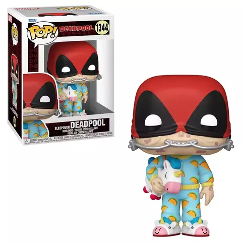 FUNKO POP MARVEL DEADPOOL - SLEEPOVER DEADPOOL 1344 NOVO ORIGINAL - comprar online