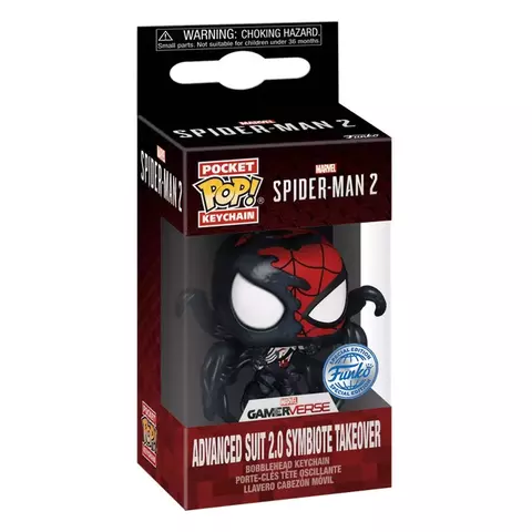 CHAVEIRO FUNKO POP KEYCHAIN MARVEL GAMERVERSE SPIDER-MAN 2 EXCLUSIVE - ADVANCED SUIT 2.0 SYMBIOT TAKEOVER (82878) - comprar online