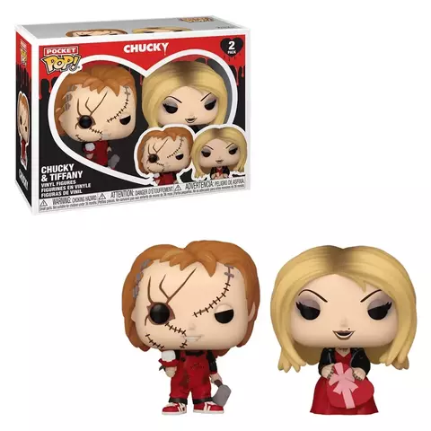 FUNKO POP POCKET VALENTINE CHUKY & TIFFANY 2PACK 83101 NOVO ORIGINAL - comprar online