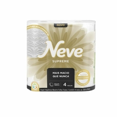 Papel Higiênico Neve Folha Tripla Supreme Ultramacio 8 rolos
