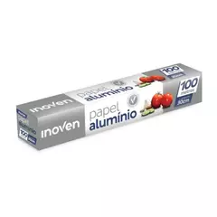 Rolo De Papel Alumínio 100Metros 30Cm Largura Inoven
