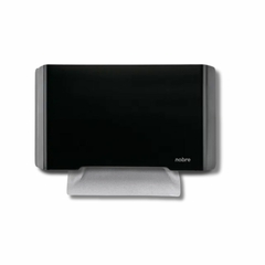 Toalheiro Preto Suporte Para Papel Toalha Interfolha Nobre