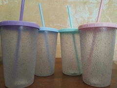 vasos de gliter de colores - tienda online