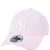 Boné 9FORTY Snapback MLB New York Yankees Mini Logo Aba Curva Rosa