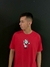 Camiseta New Skate Bola 8 Vermelha