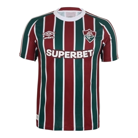 Camisa Fluminense I 25/26 - Torcedor Masculina - Vermelha e verde com detalhes em branco - Pronta Entrega - comprar online