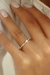 Anel Solitário aliança pedra zircônia cravejado e banhado em ouro 18k ou Ródio - Origine Acessórios