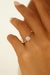 Anel Solitário zircônia quatro garras liso banhado em ouro 18k ou Ródio Branco