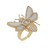 Anel Honey com madrepérola e zircônias Pink | Yellow | Cristal banhados em Ouro 18k (ajustável) na internet