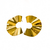 Brinco Meio Circulo amassado banhada em ouro 18k - comprar online