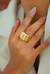 Anel Cinco faixas onduladas banhada em ouro 18k na internet
