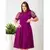 Imagem do Vestido Feminino Mídi Manga Princesa Em Tule Moda Fashion