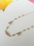 Colar Violeta - semijoia banhada a ouro 18k com cristal rodolita e turmalina rosa