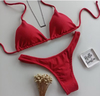 Conjunto de biquíni Cortininha com Bojo Vermelho - comprar online