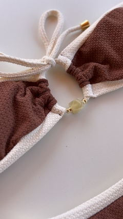 Conjunto tomara que caia Saint Tropez Marrom cocoa com Off na internet