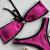 Conjunto tomara que caia Saint Tropez Rosa com preto - comprar online