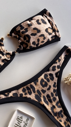 Conjunto tomara que caia Saint Tropez Oncinha de Argola - South Lake Beachwear