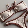 Conjunto tomara que caia Saint Tropez Off com Marrom - comprar online