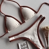 Conjunto de biquíni Cortininha com Bojo OFF com marrom Noronha - comprar online